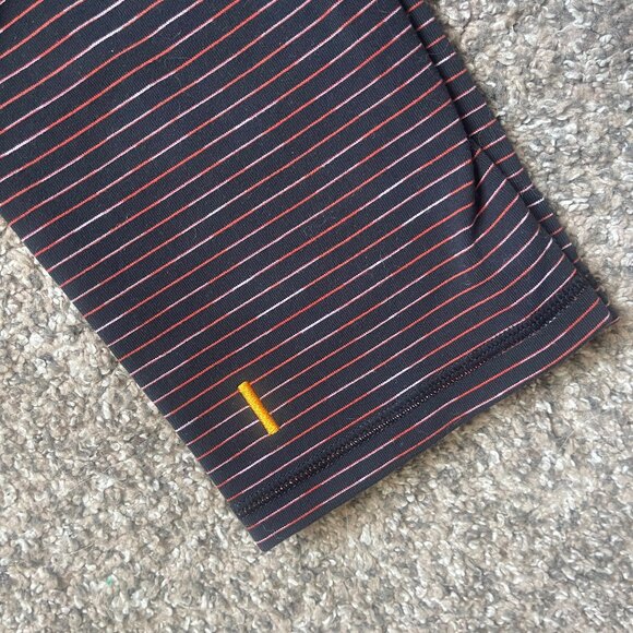 Lucy Powermax Mid-Rise Striped Space Dye Ombre Capri Legging, Size Small - Picture 5 of 10